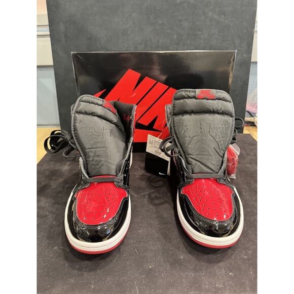 Jordan 1 Retro OG High Patent Bred 10.5 LS(330316) main image 9